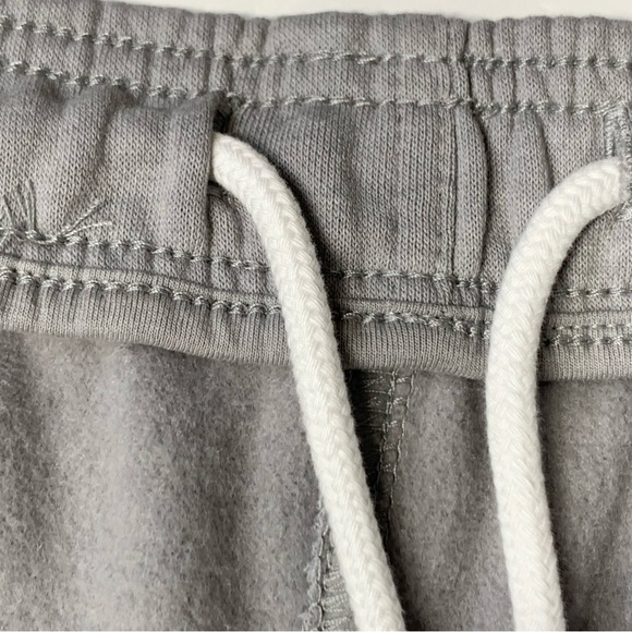 BP Plus Size Fleece Drawstring Shorts in Grey Heather - Picture 4 of 7